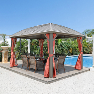 300 * 400cm Alüminyum Bahçe Gazebo Açık Su Geçirmez