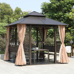 300*300CM Koltuklu ve Masalı Çelik Çardak